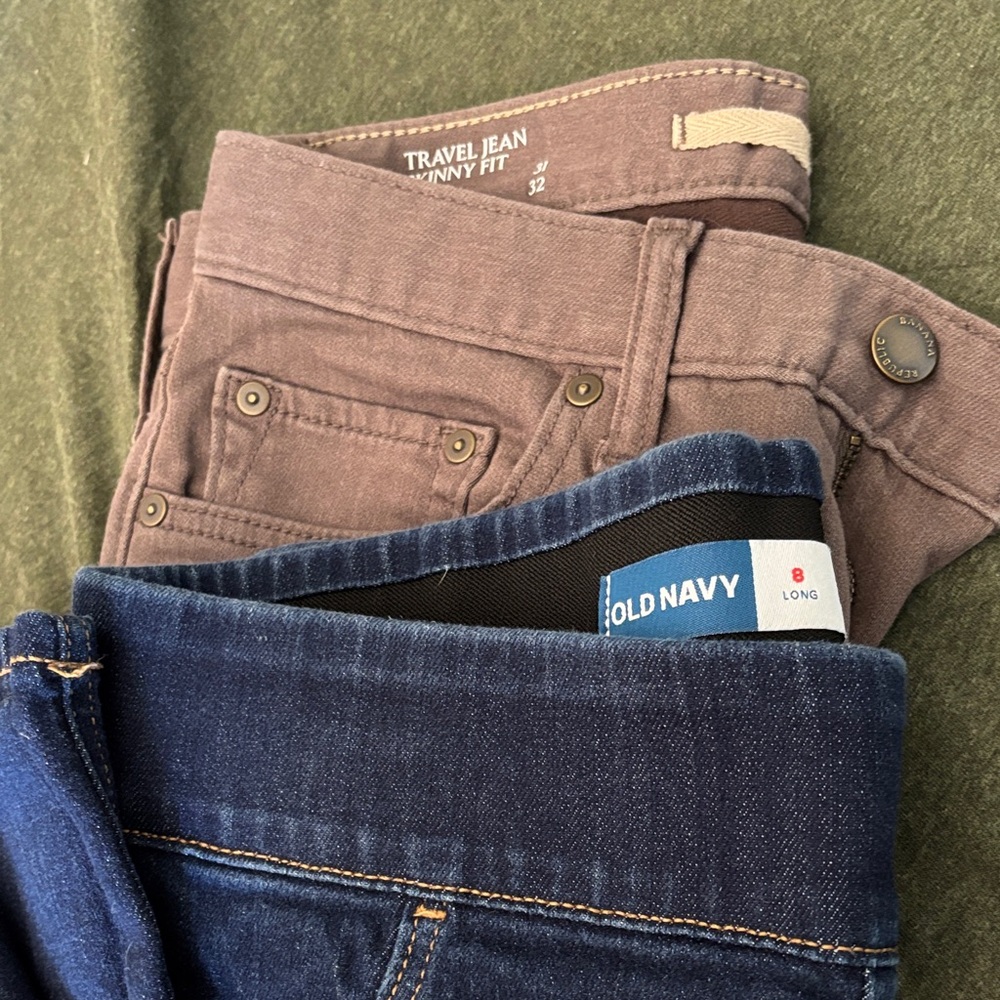 Old Navy Blue & Brown Women’s Skinny Jeans Set